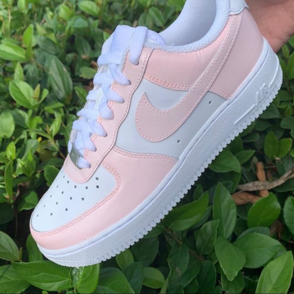 Nike Air Force 1 Pale Pink Custom OFFERS WELCOME - Picture 1 of 5